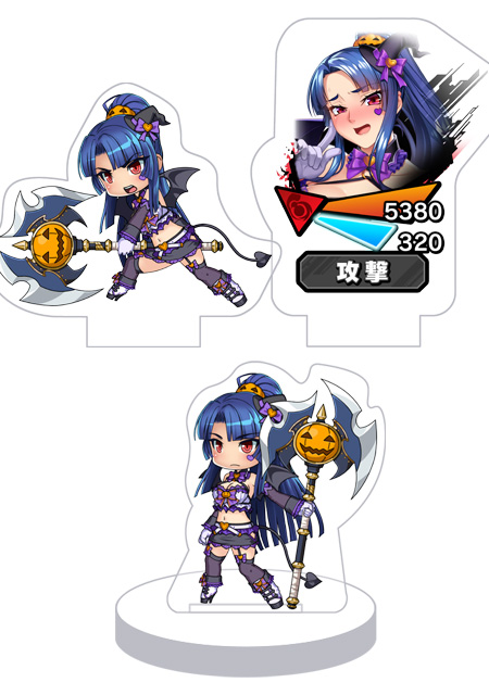 対魔忍RPG バトル画面セットキャラクターセット ver.【パープルデビル】八津紫