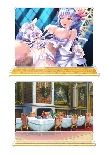 対魔忍RPGX ピックアップアクリルジオラマ ver.【純白と黒翼】ミナサキ