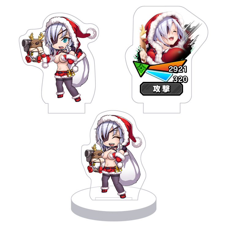 対魔忍RPG バトル画面セットキャラクターセット ver.【眼帯サンタ】アイナ・ウィンチェスター