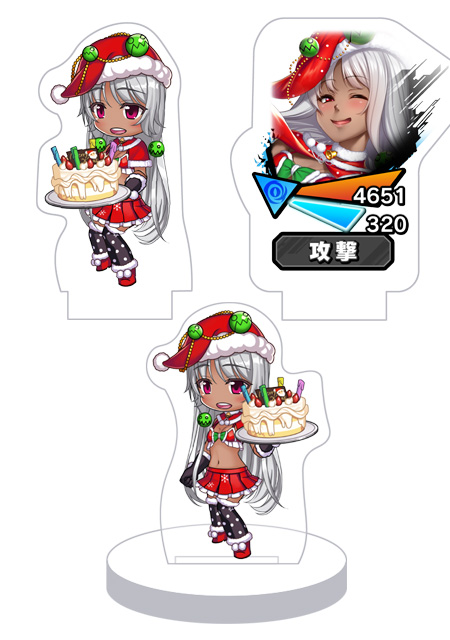 対魔忍RPG バトル画面セットキャラクターセット ver.【サンタメイド】ユーリヤ