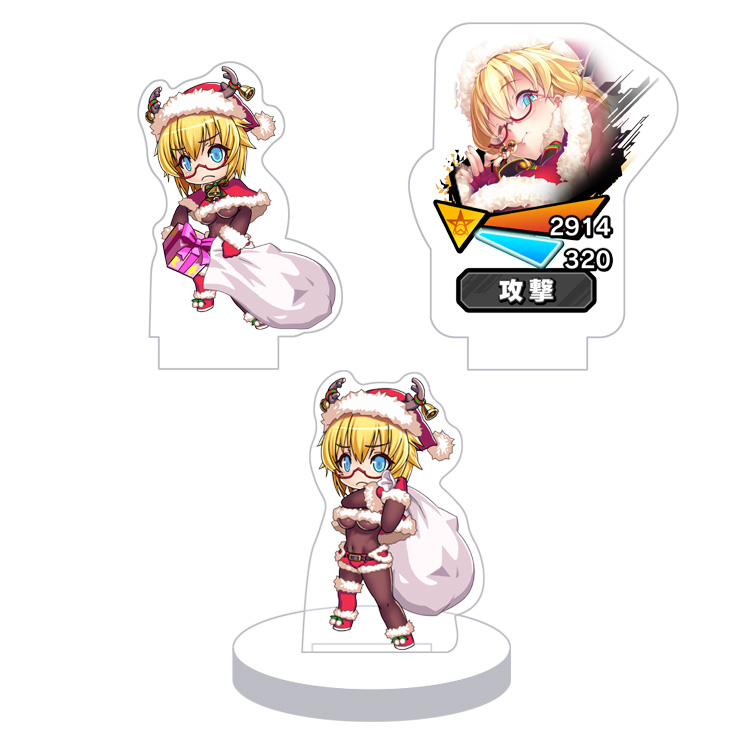 対魔忍RPG バトル画面セットキャラクターセット ver.【クリスマス娘】篠原まり