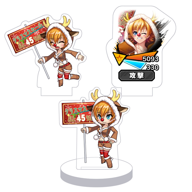 対魔忍RPG バトル画面セットキャラクターセット ver.【Xmasアルバイター】井河さくら