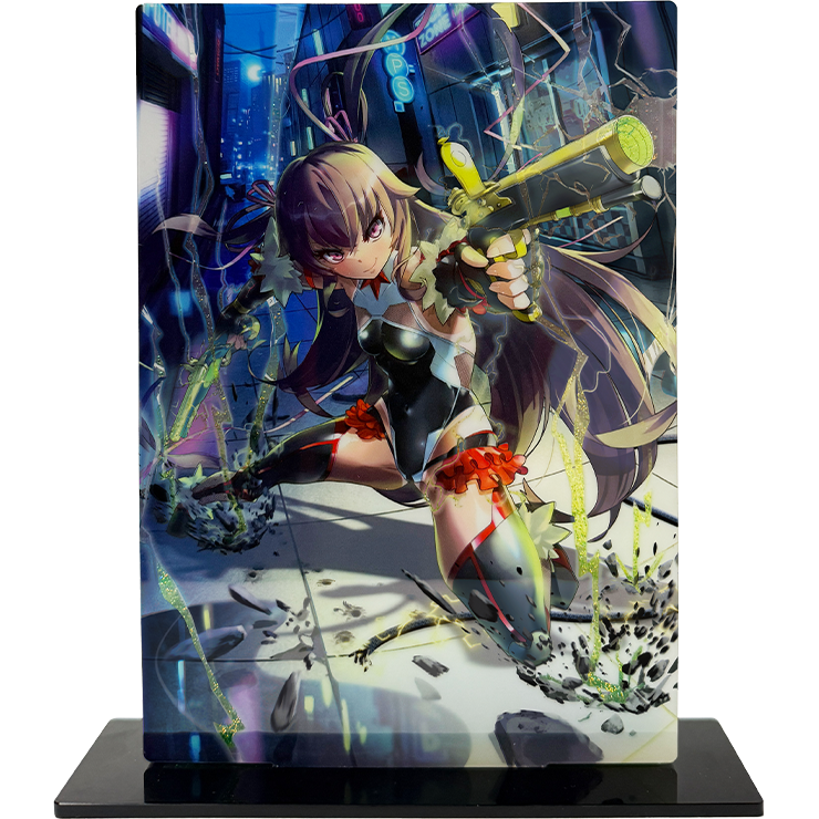 対魔忍RPG 水城ゆきかぜ 輝く雷撃グリッターオイルアクリルスタンド