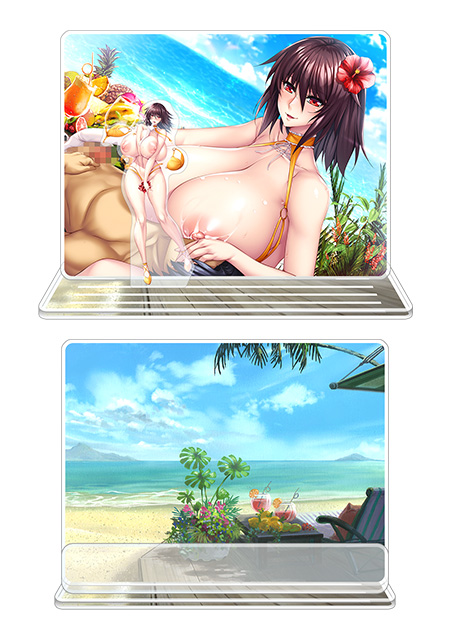 対魔忍RPGX ピックアップアクリルジオラマ ver.【ビーチな人妻】水城不知火