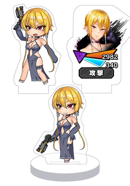 対魔忍RPG バトル画面セットキャラクターセット ver.【弾丸舞踏】アンリード・ボニー