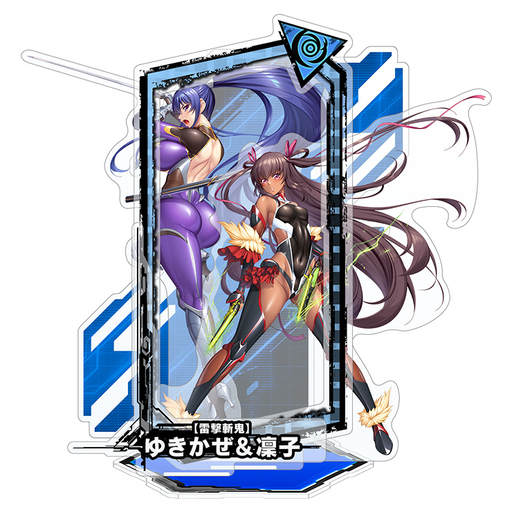 【再販】対魔忍RPG ピックアップアクリルスタンド ver.【雷撃斬鬼】ゆきかぜ＆凜子