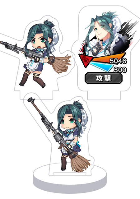 対魔忍RPG バトル画面セットキャラクターセット ver.【心願寺メイド頭】槇島　あやめ