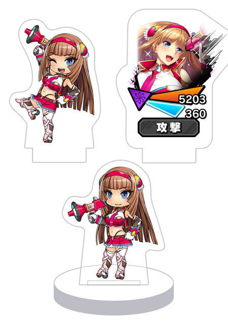 対魔忍RPG バトル画面セットキャラクターセット ver. 【高機動チア兵装】甲河アスカ