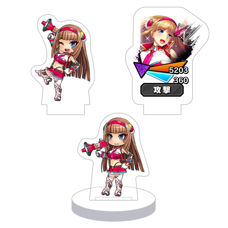 対魔忍RPG バトル画面セットキャラクターセット ver. 【高機動チア兵装】甲河アスカ