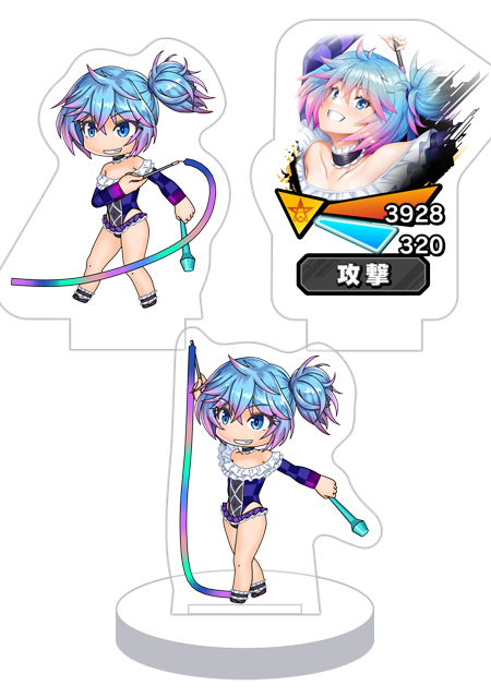 対魔忍RPG バトル画面セットキャラクターセット ver. 【体操部の妖精】藍野のぞみ