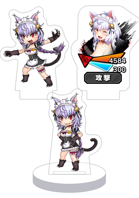 対魔忍RPG バトル画面セットキャラクターセット ver. 【猫耳メイド】クラクル