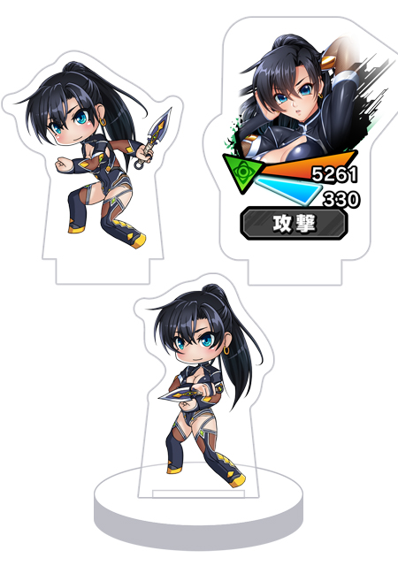対魔忍RPG バトル画面セットキャラクターセット ver. ふうま時子
