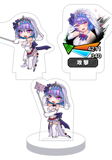 対魔忍RPG バトル画面セットキャラクターセット ver. 【めちゃ映え花嫁】八代桃香