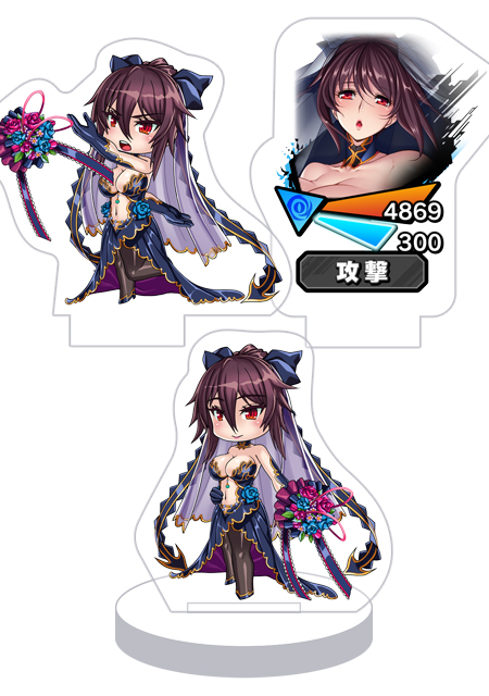 対魔忍RPG バトル画面セットキャラクターセット ver. 【幻影の花嫁】水城不知火