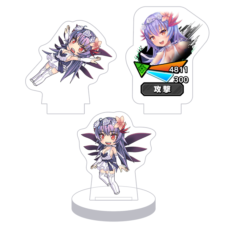 対魔忍RPG バトル画面セットキャラクターセット ver. 【純白と黒翼】ミナサキ