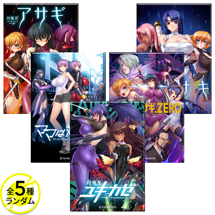 対魔忍シリーズ パッケージ缶マグネットコレクション（ランダム5種）Vol.01