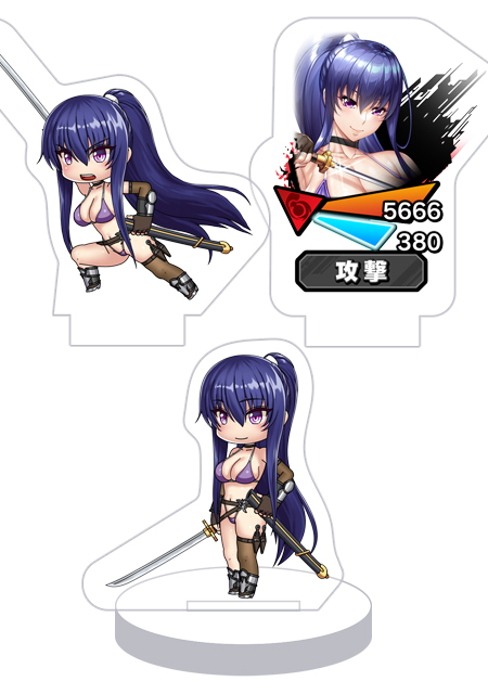 対魔忍RPG バトル画面セットキャラクターセット ver.【水着】秋山凜子