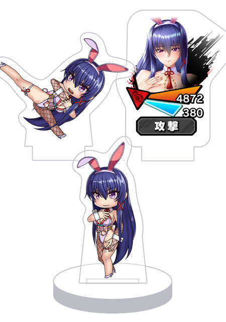 対魔忍RPG バトル画面セットキャラクターセット ver. 【正道を歩むバニー】秋山凜子
