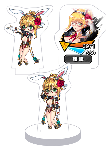 対魔忍RPG バトル画面セットキャラクターセット ver. 【常夏バニー】高坂静流