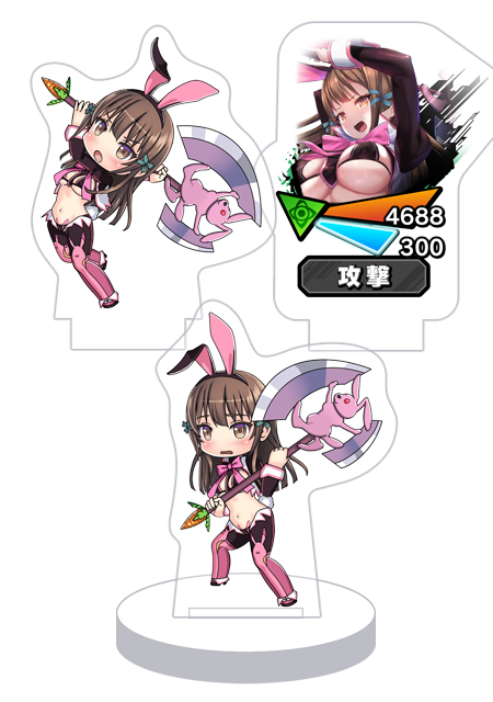 対魔忍RPG バトル画面セットキャラクターセット ver. 【リバースバニー】喜瀬　蛍