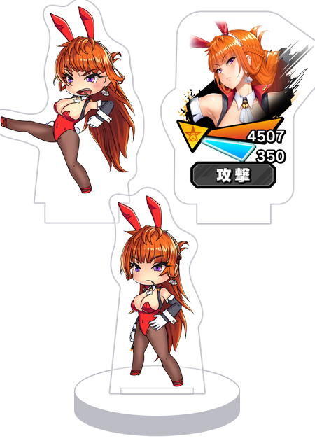 対魔忍RPG バトル画面セットキャラクターセット ver. 【バニー】神村舞華