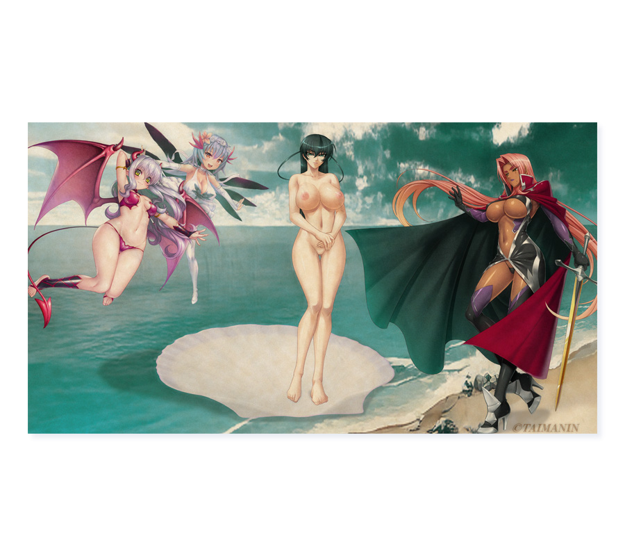 女神降臨 対魔忍ヴィーナス 絵画風ビッグバスタオル