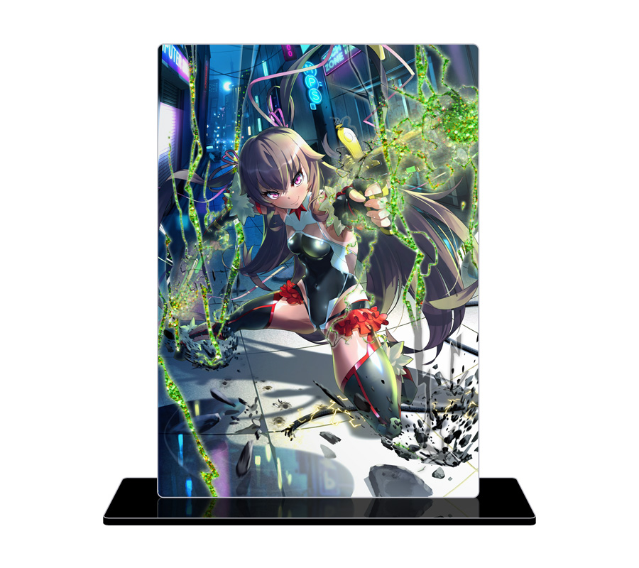 対魔忍RPG 水城ゆきかぜ 輝く雷撃グリッターオイルアクリルスタンド