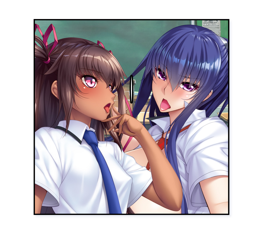 制服ゆきかぜ＆制服凜子 穴あきリバーシブルブランケット