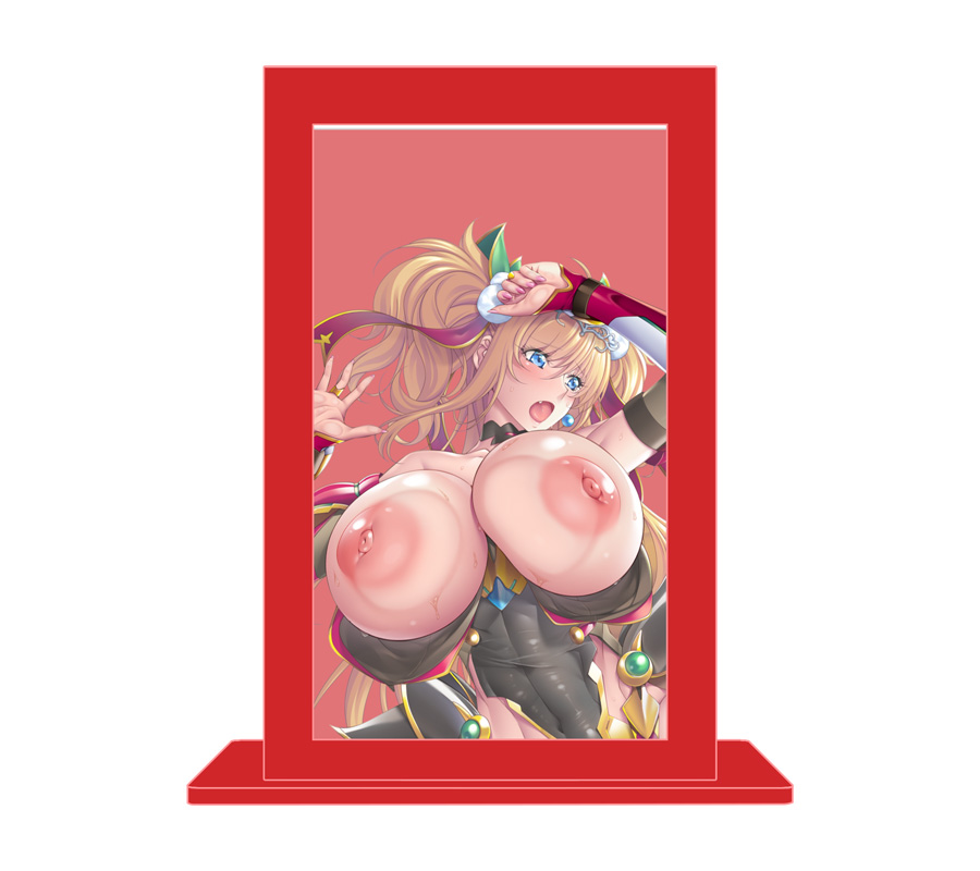 対魔忍RPGX 鬼崎きらら 密着アクリルペンスタンド ～こ、こら！胸が潰れちゃう！～