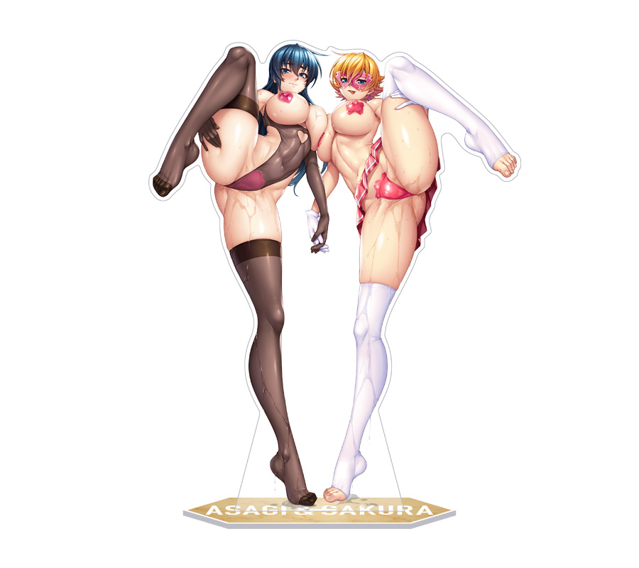 対魔忍RPGX 若きアサギ＆サクラレディ ビッグアクリルスタンド