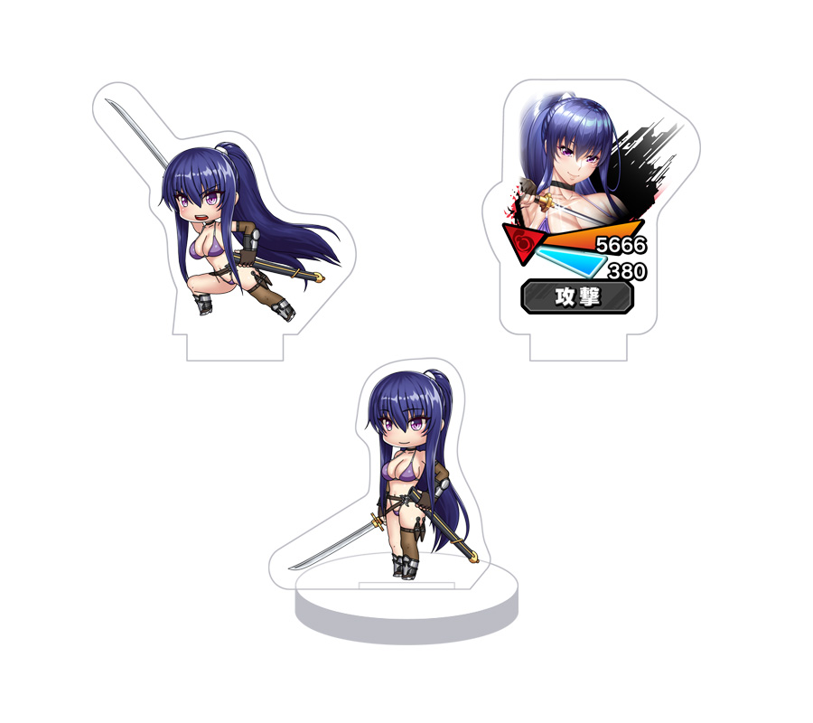 対魔忍RPG バトル画面キャラクターセット ver.【水着】秋山凜子