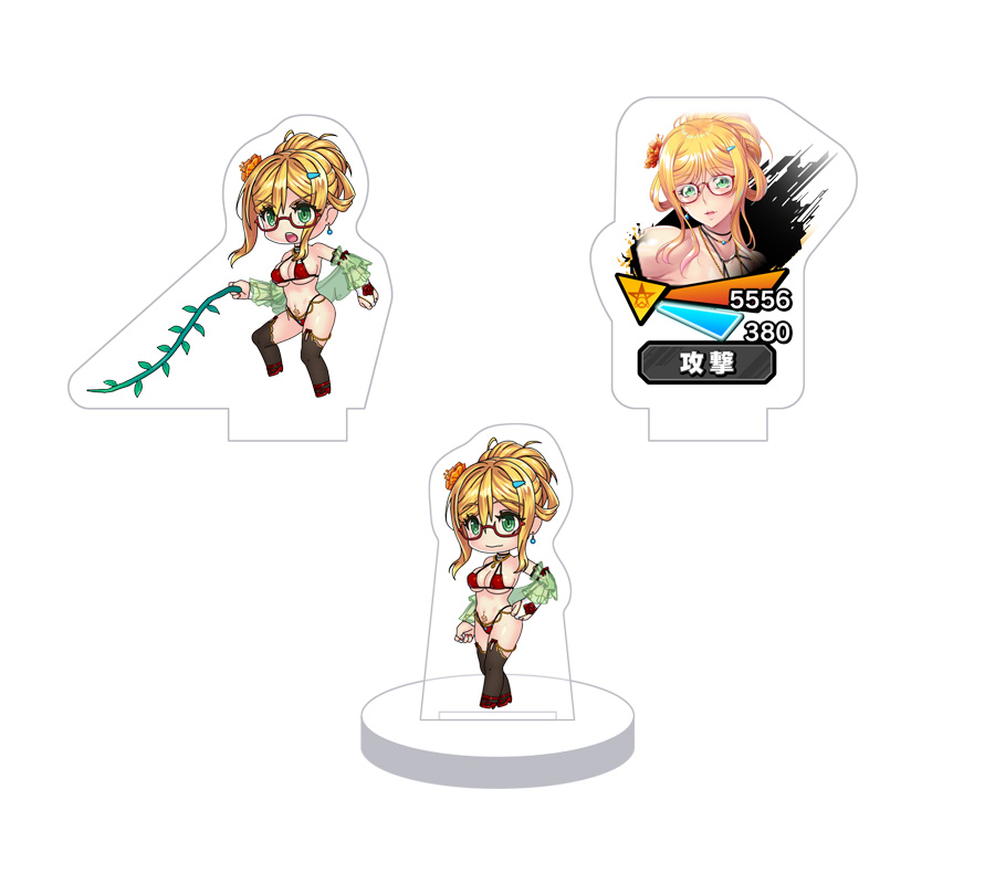 対魔忍RPG バトル画面キャラクターセット ver.【濡れし艶花】高坂静流