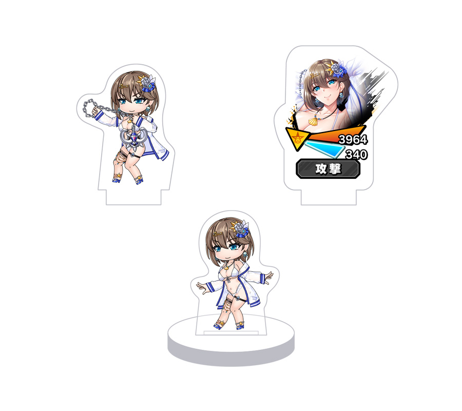 対魔忍RPG バトル画面キャラクターセット ver.【夏の海が呼んでる】伊庭美南