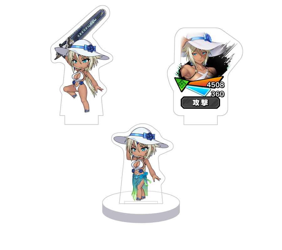 対魔忍RPG バトル画面キャラクターセット ver.【水着の護衛】マリカ・クリシュナ
