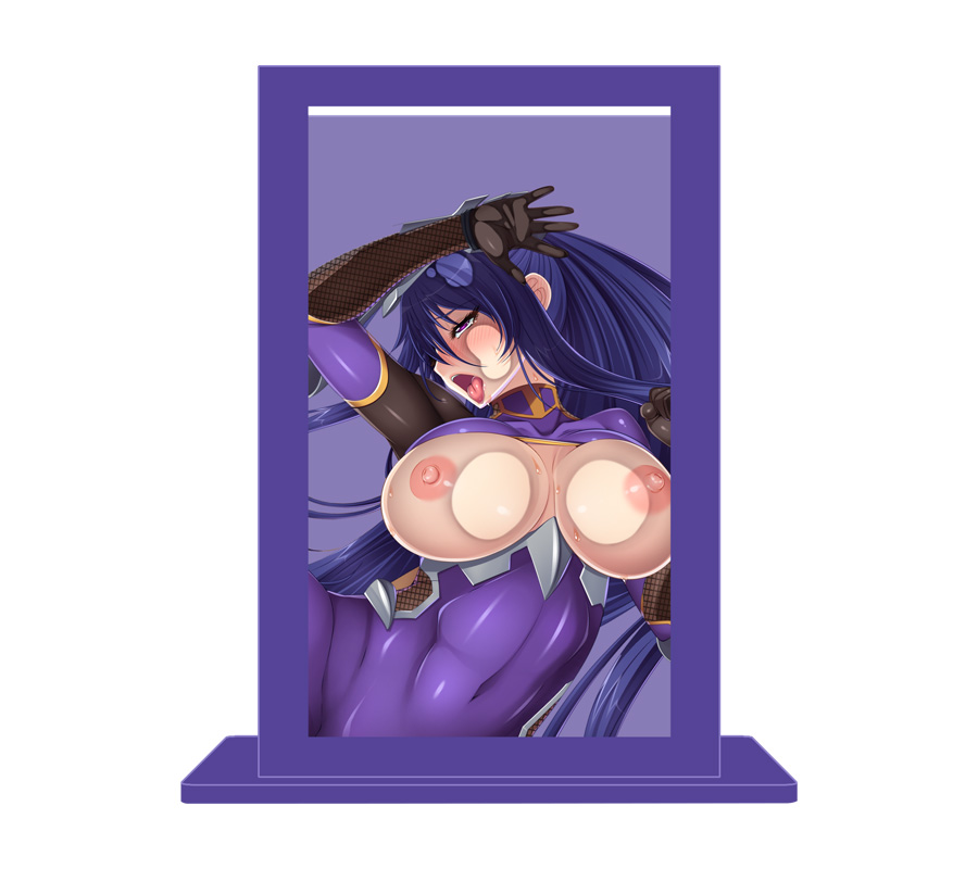 対魔忍RPGX 秋山凜子 密着アクリルペンスタンド ～や、やめろ！胸が押し潰されりゅ～